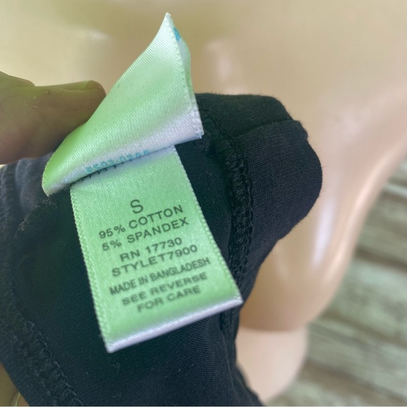 Black sailor bra top with anchor patch crop top size Small - Picture 7 of 7